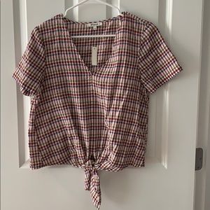 Madewell NWT plaid shirt